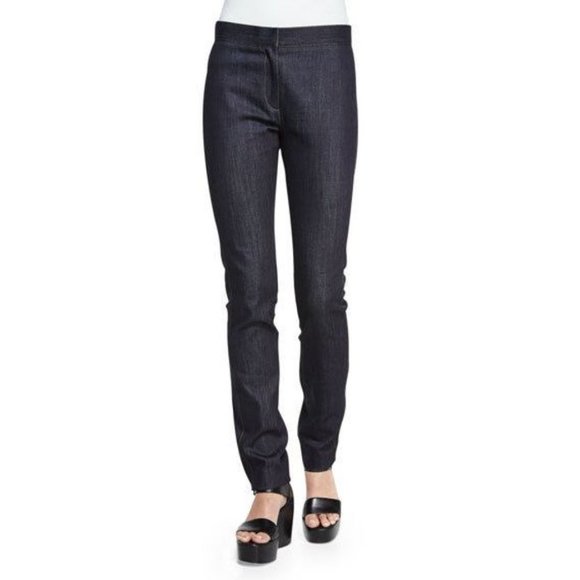 $495 DEREK LAM CROSBY Indigo HANNE LEGGING Denim  Jeans ( 6 ) - Picture 5 of 6